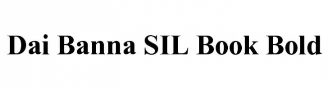 Dai Banna SIL Book Bold  Frei Schriftart Herunterladen
