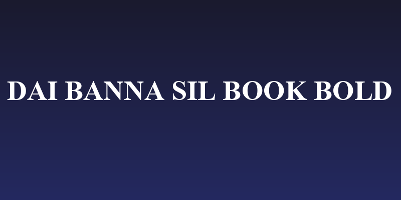 Dai Banna SIL Book Bold Social Header