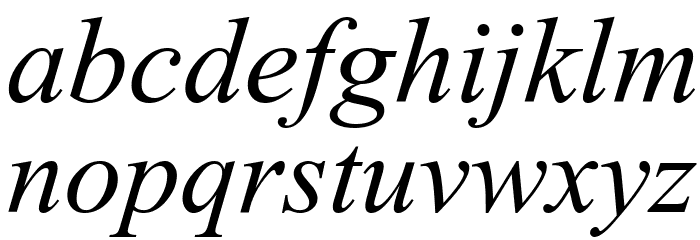 Dai Banna SIL Book Italic Font LOWERCASE