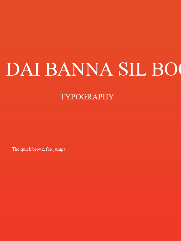 Dai Banna SIL Book Poster