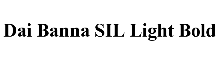 Dai Banna SIL Light Bold Font