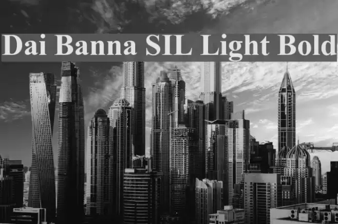 Dai Banna SIL Light Bold  examples