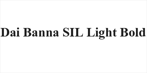 Dai Banna SIL Light Bold Logo