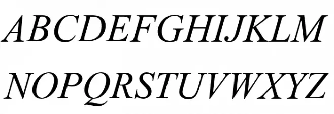 Dai Banna SIL Light Italic 字体 大写
