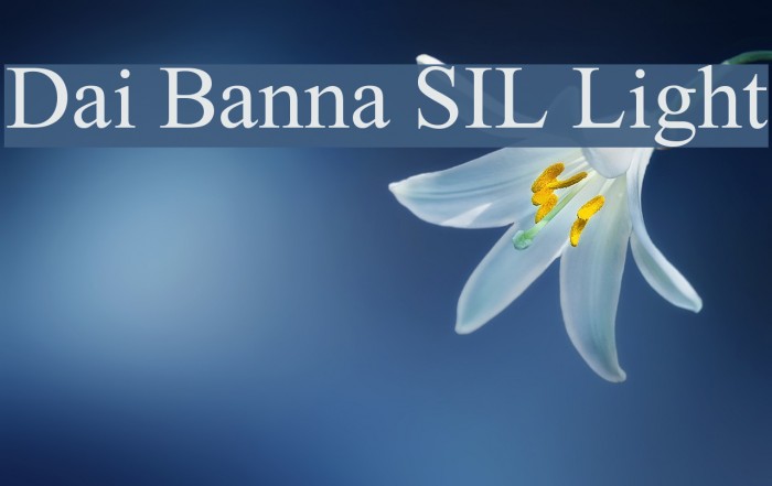 Dai Banna SIL Light Font examples