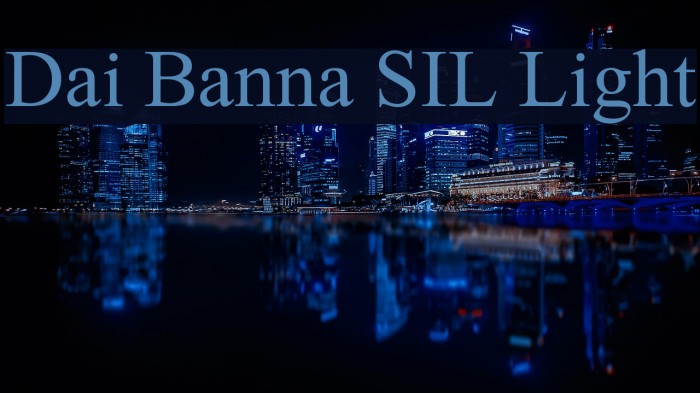 Dai Banna SIL Light Font examples