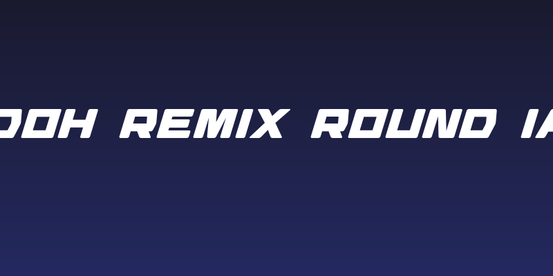 Daidoh Remix Round Ialic Social Header