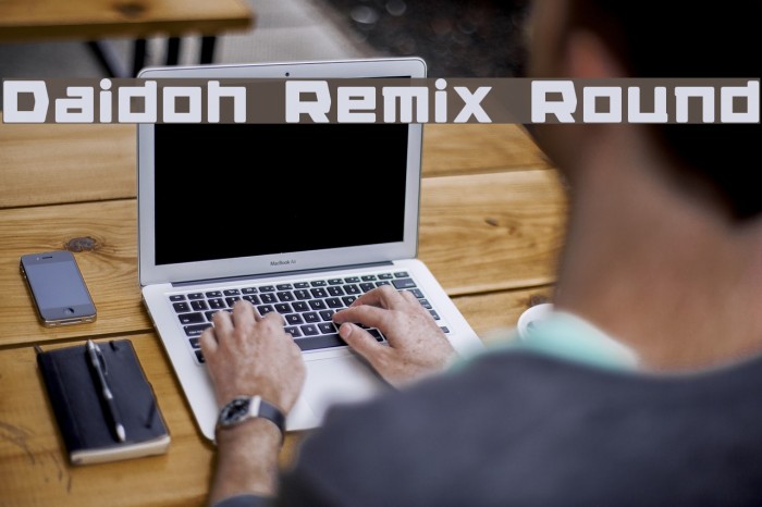 Daidoh Remix Round Font examples