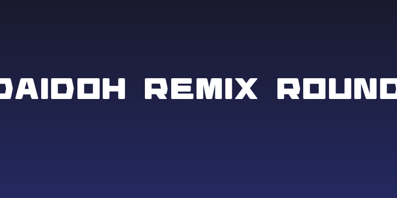 Daidoh Remix Round Social Header