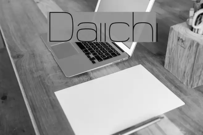 Daiichi Font examples