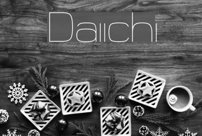 Daiichi Font examples