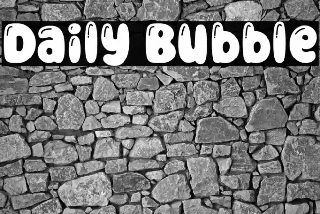 Daily Bubble Font examples