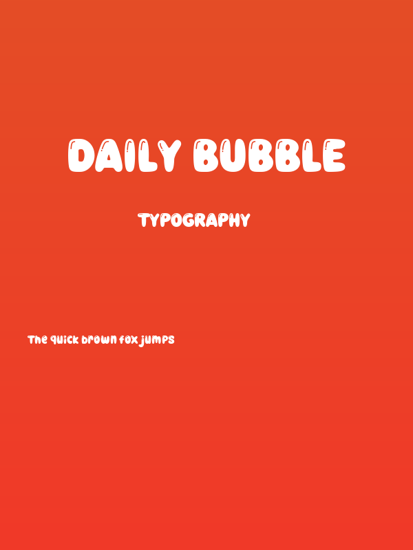 Daily Bubble Poster