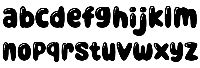 Daily Bubble Font LOWERCASE