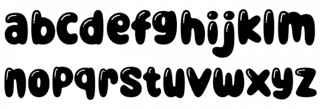 Daily Bubble Font Litere mici