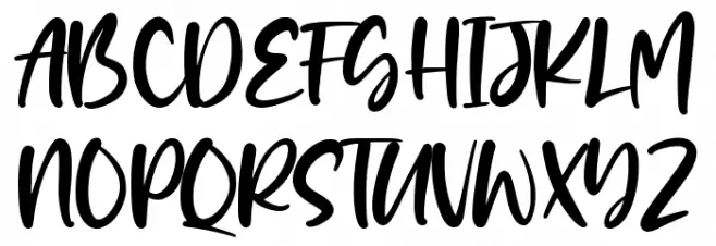 Daily Feather Schriftart Groß