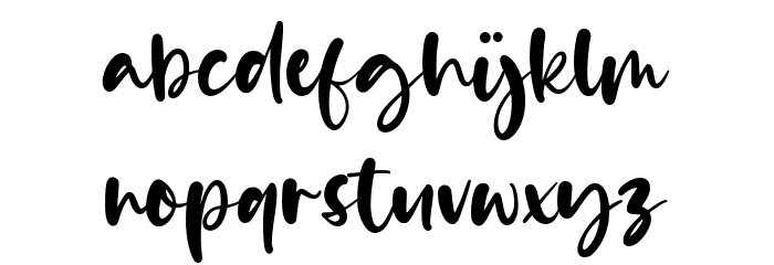 Daily Feather Font LOWERCASE
