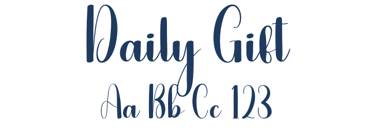 Daily Gift Font Preview