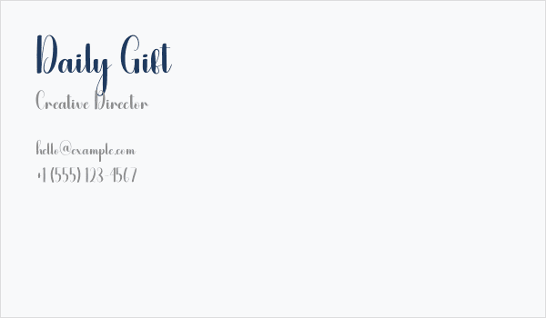 Daily Gift Business Card