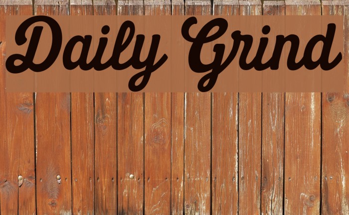 Daily Grind Font examples