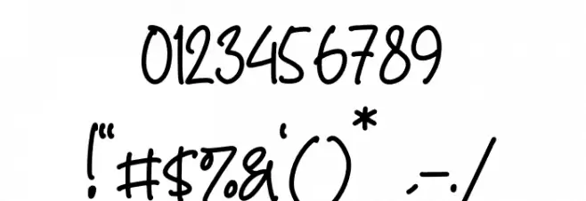 Daily Handwritten Caratteri ALTRI CARATTERI