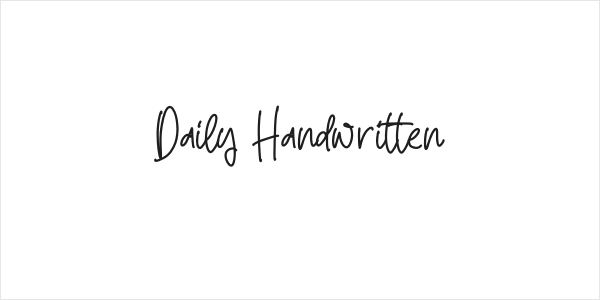 Daily Handwritten Logo