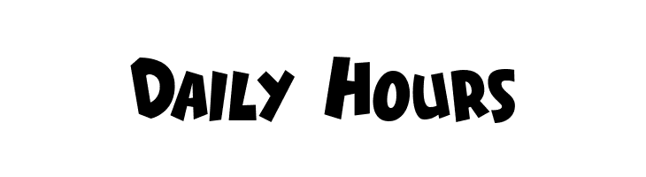 Daily Hours  Frei Schriftart Herunterladen