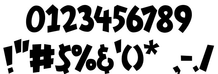 Daily Hours Font OTHER CHARS