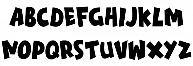 Daily Hours Schriftart Kleinbuchstaben