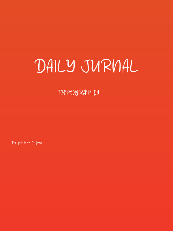Daily Jurnal Poster