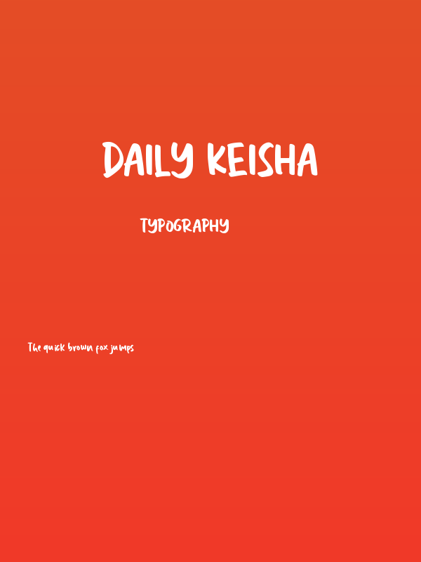 Daily Keisha Poster