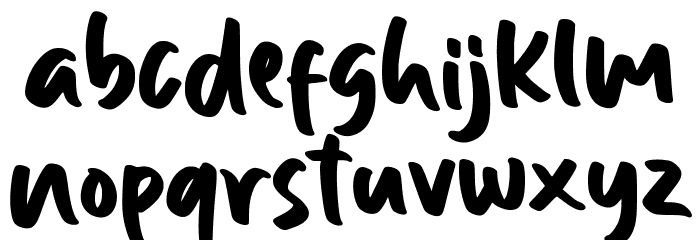 Daily Keisha Font LOWERCASE