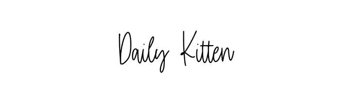 Daily Kitten  Free Fonts Download