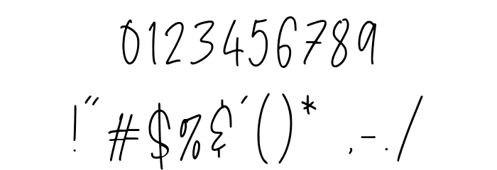 Daily Kitten Font OTHER CHARS