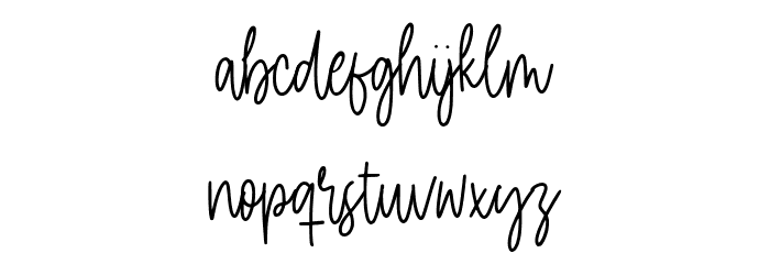 Daily Kitten Font LOWERCASE