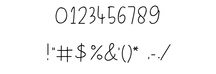 Daily Life Font OTHER CHARS