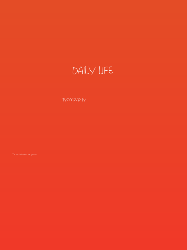 Daily Life Poster