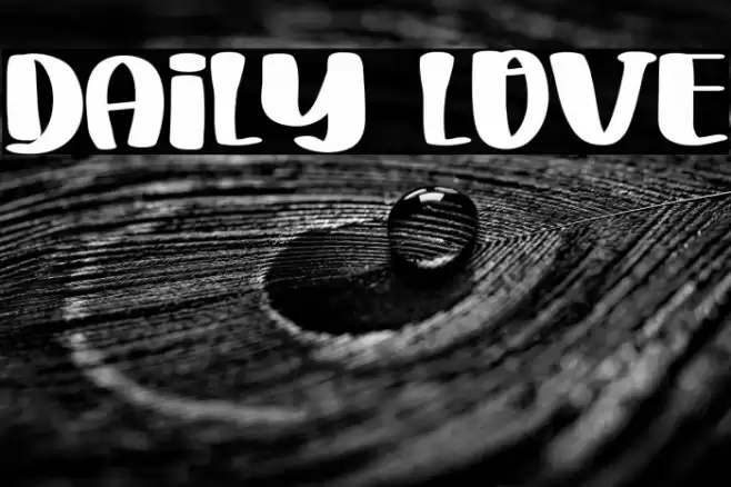 Daily Love Font examples
