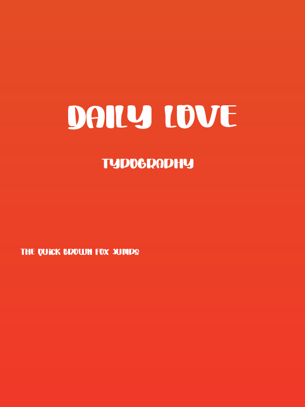 Daily Love Poster