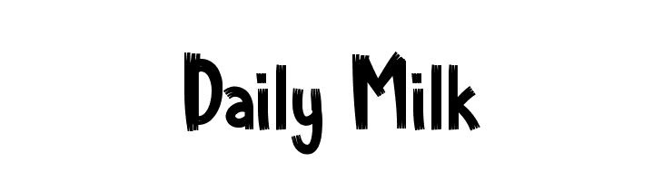 Daily Milk  Frei Schriftart Herunterladen