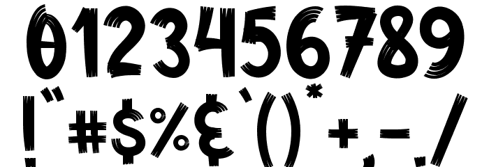 Daily Milk Font OTHER CHARS