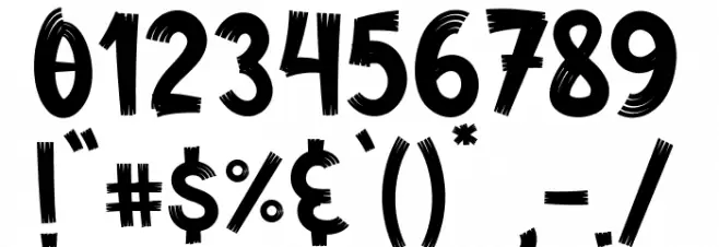 Daily Milk Font OTHER CHARS