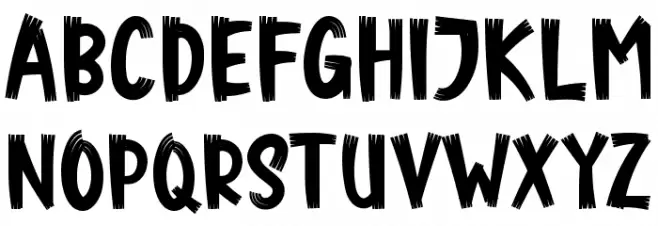 Daily Milk Font Litere mari