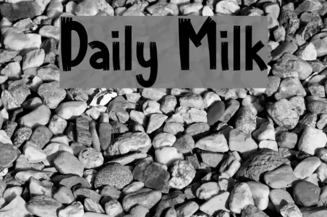 Daily Milk Font examples
