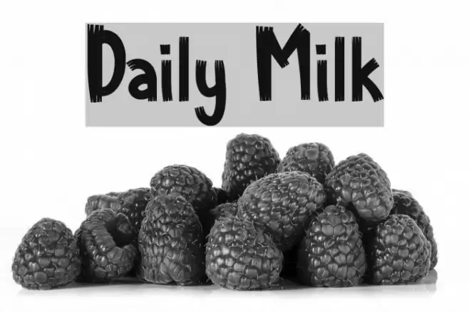 Daily Milk Font examples