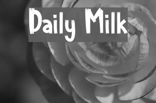 Daily Milk Font examples