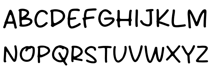 Daily Moody Font UPPERCASE