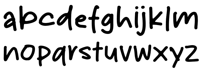 Daily Moody Font LOWERCASE