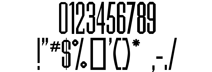 Daily News 1915 Font OTHER CHARS