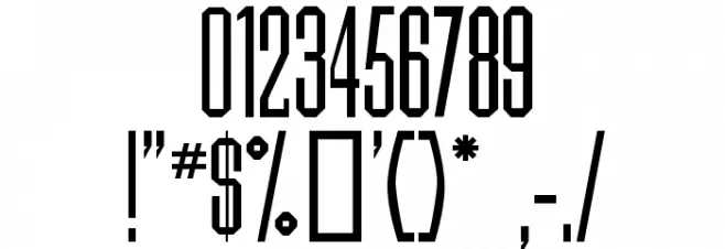 Daily News 1915 Font OTHER CHARS